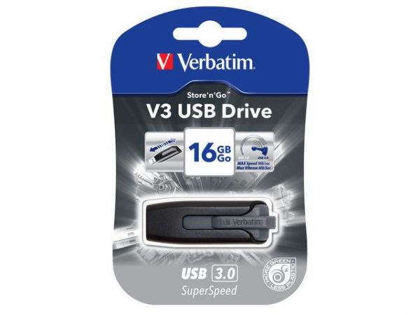 0023942491729 Pendrive Verbatim 16GB V3 USB 3.0.0  - Incom Group
