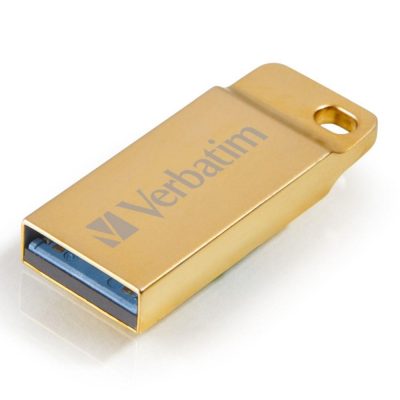  - Incom Group
 0023942991045 Pendrive Verbatim Metal Executive 16GB USB 3.0 Gold