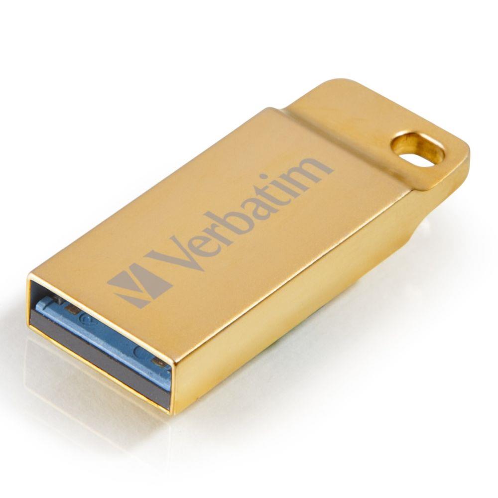 0023942991045 Pendrive Verbatim Metal Executive 16GB USB 3.0 Gold  - Incom Group
