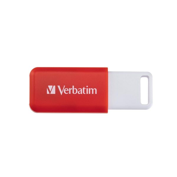 Pendrive Verbatim DataBar 16GB USB 2.0 Red  - Incom Group
 0023942494539