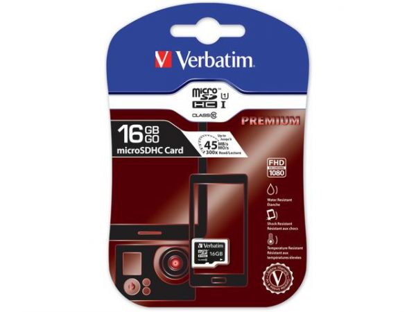 0023942440109  - Incom Group
 Karta pamięci MicroSDHC Verbatim 16GB Class 10