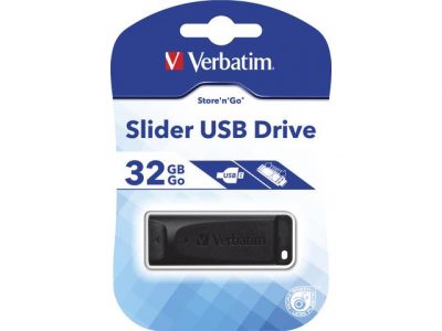 Pendrive Verbatim 32GB Slider USB 2.0  - Incom Group
 0023942986973