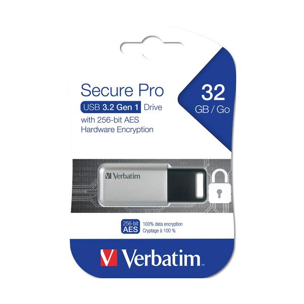 0023942986652 Pendrive Verbatim Store 'n' Go Secure Pro 32GB USB 3.0  - Incom Group
