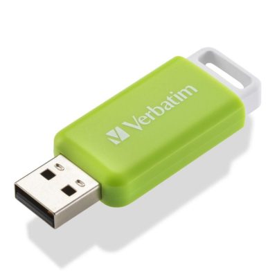 Pendrive Verbatim DataBar 32GB USB 2.0 Green  - Incom Group
 0023942494546