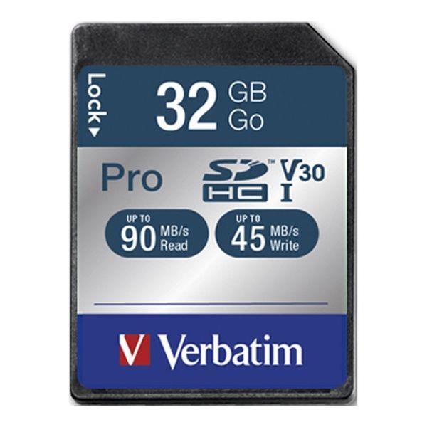  - Incom Group
 Karta pamięci SDHC Verbatim Pro U3 32GB (90/45 MB/s) Class 10 UHS-1 V30 0023942470212