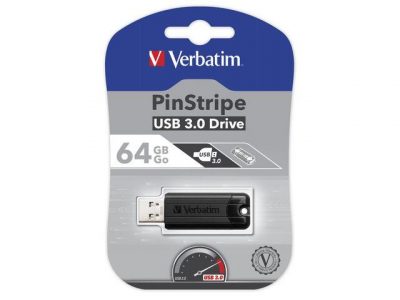 0023492493181 Pendrive Verbatim 64GB PinStripe USB 3.0  - Incom Group
