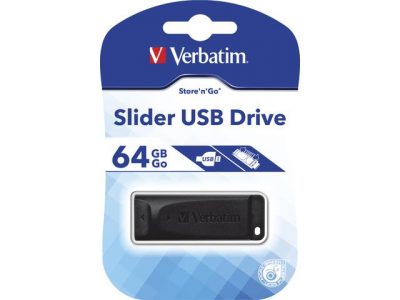 Pendrive Verbatim 64GB Slider USB 2.0  - Incom Group
 0023942986980