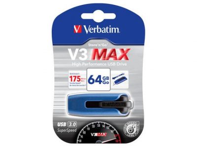 Pendrive Verbatim 64GB V3 MAX USB 3.2 Gen 1 0023942498070  - Incom Group
