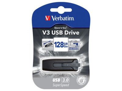 Pendrive Verbatim 128GB V3 USB 3.0  - Incom Group
 0023942491897