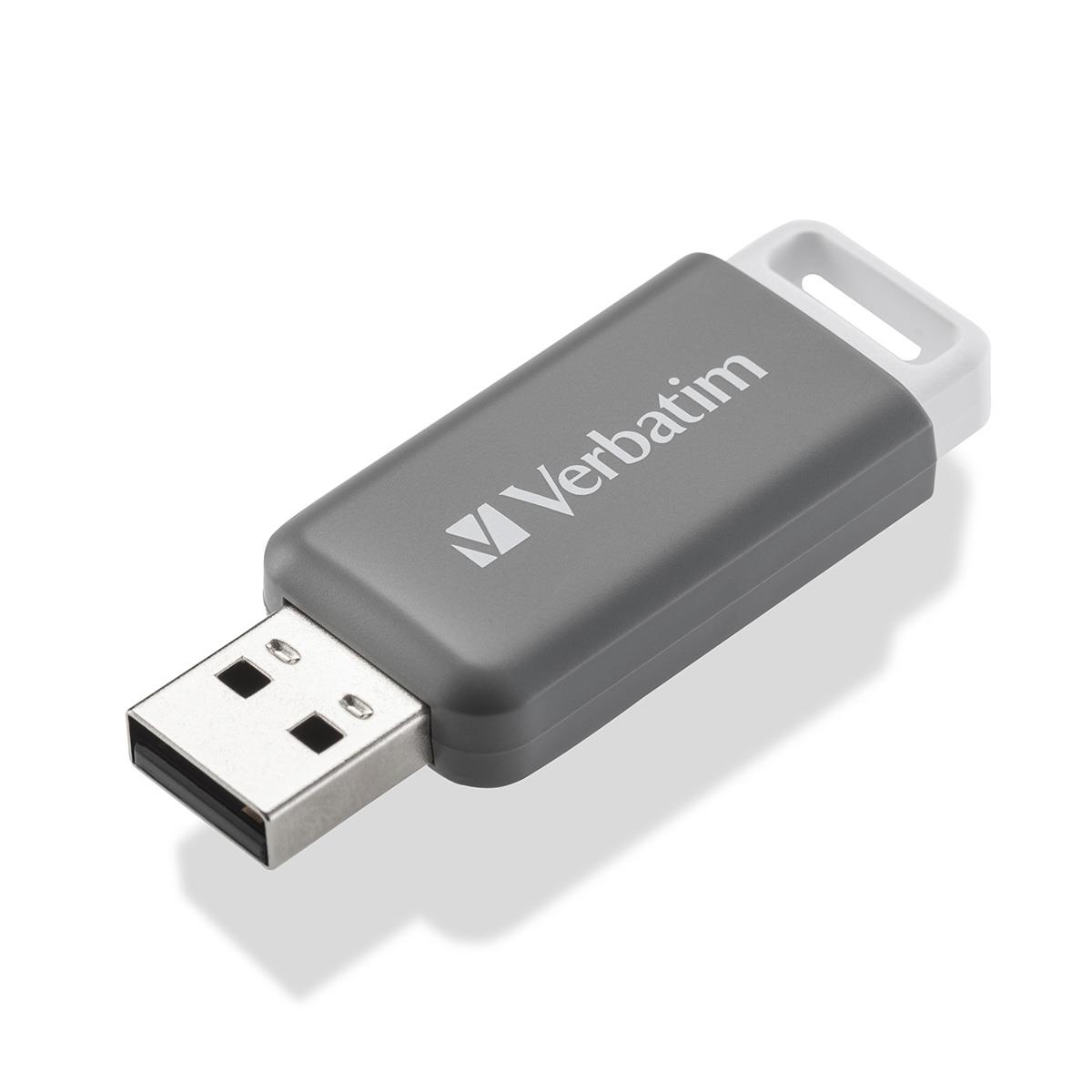  - Incom Group
 Pendrive Verbatim DataBar 128GB USB 2.0 Grey 0023942494560