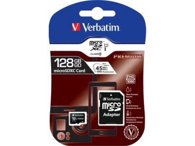 0023942440857  - Incom Group
 Karta pamięci MicroSDXC Verbatim 128GB Class 10 + adapter