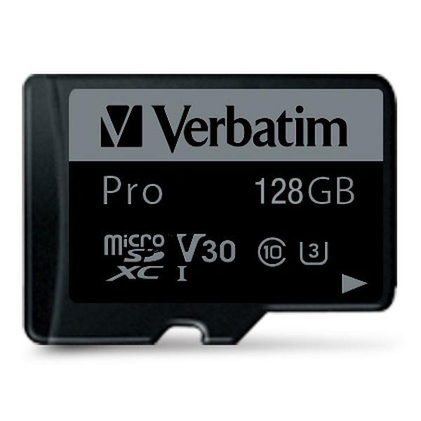  - Incom Group
 0023942470441 Karta pamięci Micro SDXC Verbatim Pro U3 128GB (90/45 MB/s) Class 10 U3 V30 + adapter