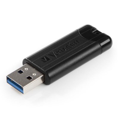 Pendrive Verbatim PinStripe 256GB USB 3.0 Black 0023942493204  - Incom Group
