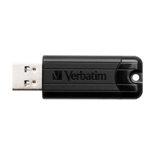 Pendrive Verbatim PinStripe 256GB USB 3.0 Black 0023942493204  - Incom Group
