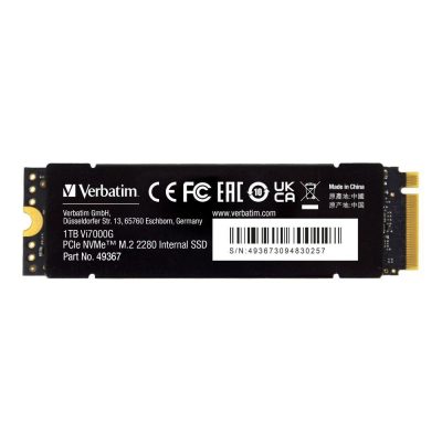  - Incom Group
 0023942493679 Dysk SSD Verbatim Vi7000G 1TB M.2 PCIe Gen4 NVME 2280 (7400/5500 MB/s)