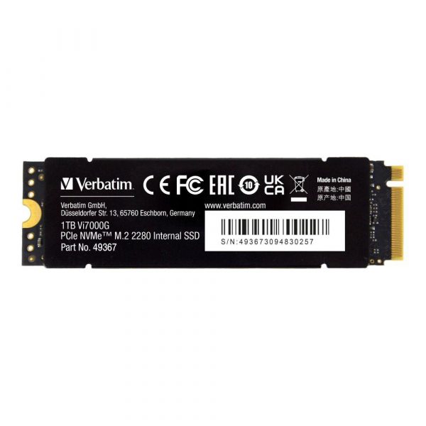  - Incom Group
 Dysk SSD Verbatim Vi7000G 1TB M.2 PCIe Gen4 NVME 2280 (7400/5500 MB/s) 0023942493679