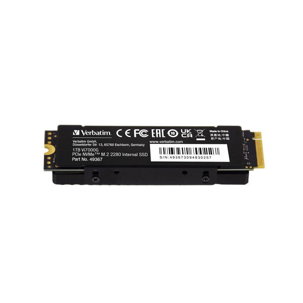 Dysk SSD Verbatim Vi7000G 1TB M.2 PCIe Gen4 NVME 2280 (7400/5500 MB/s) 0023942493679  - Incom Group
