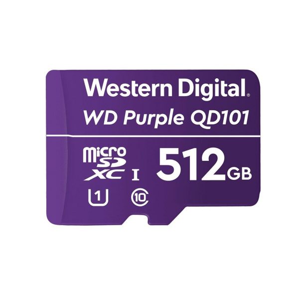 Karta pamięci WD Purple SC QD101 Ultra Endurance 512GB MicroSDXC UHS-1 U1  - Incom Group
 0718037874968