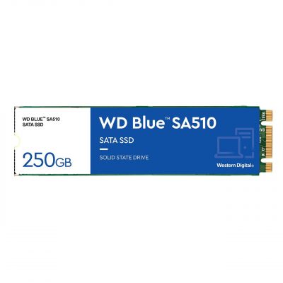 Dysk SSD WD Blue SA510 250GB M.2 SATA 2280 (555/440 MB/s) WDS250G3B0B 0718037884691  - Incom Group
