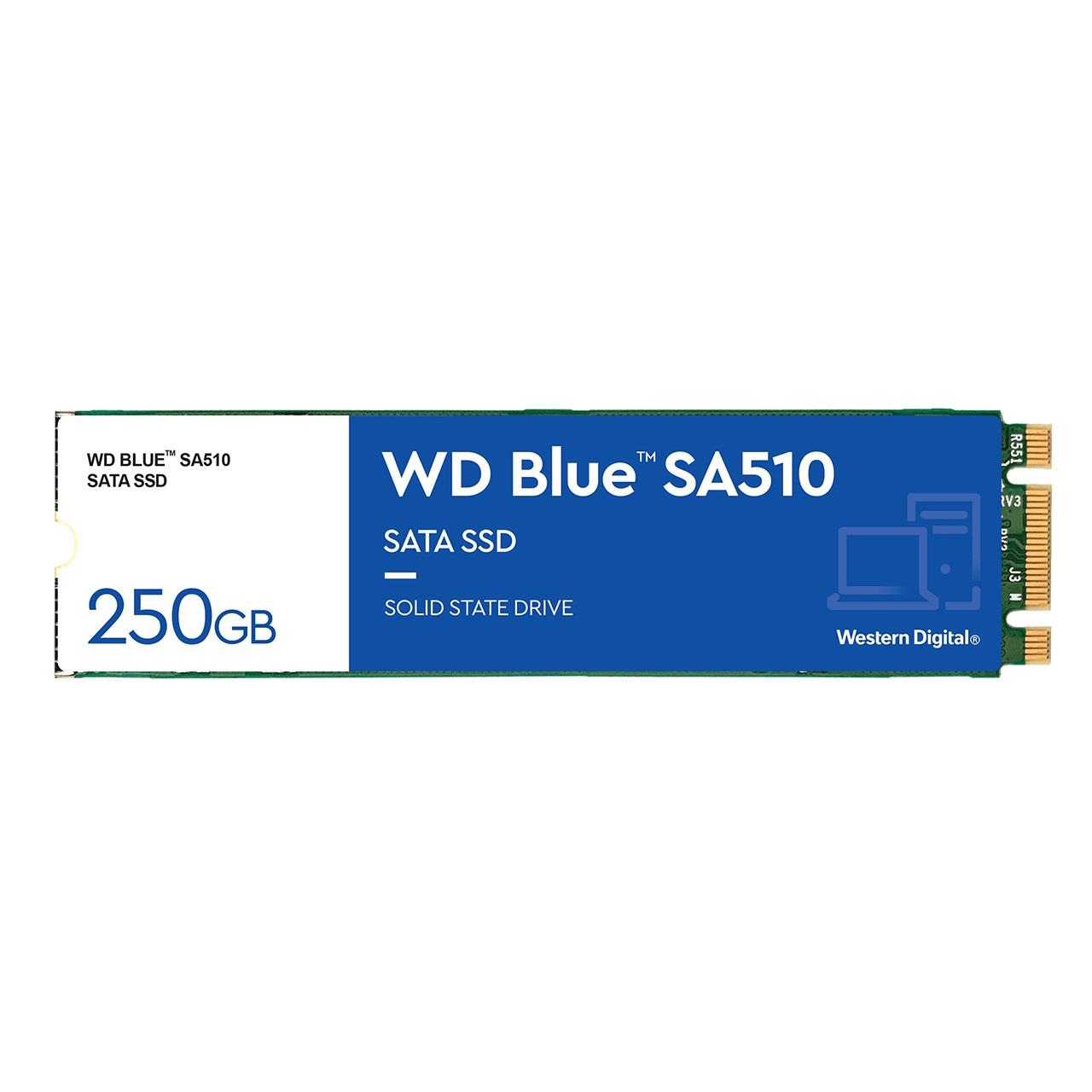 0718037884691 Dysk SSD WD Blue SA510 250GB M.2 SATA 2280 (555/440 MB/s) WDS250G3B0B  - Incom Group
