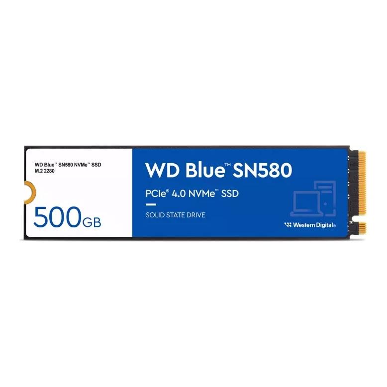 Dysk SSD WD Blue SN580 500GB M.2 2280 NVMe (4000/3600 MB/s) WDS500G3B0E  - Incom Group
 0718037887319