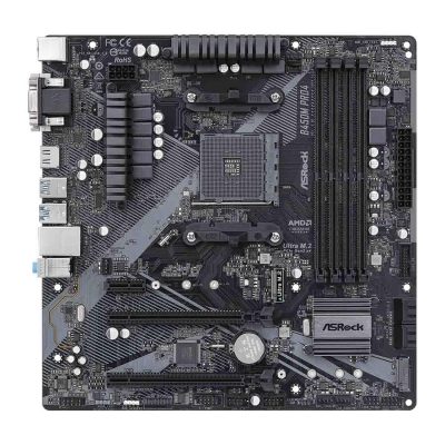 4710483932793 Płyta ASRock B450M Pro4 R2.0 /AMD B450/DDR4/SATA3/M.2/USB3.1/PCIe3.0/AM4/mATX  - Incom Group
