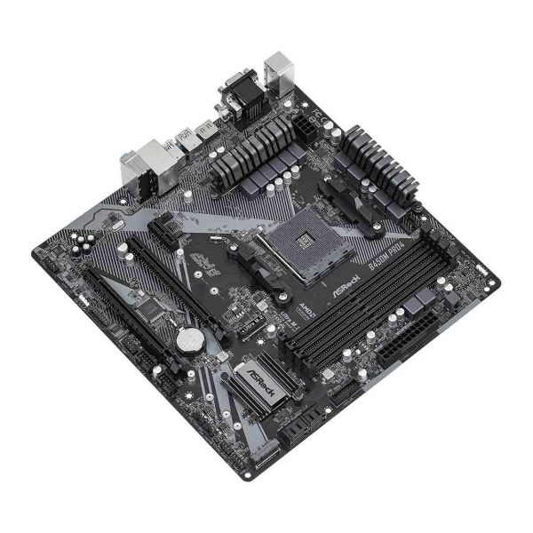 Płyta ASRock B450M Pro4 R2.0 /AMD B450/DDR4/SATA3/M.2/USB3.1/PCIe3.0/AM4/mATX 4710483932793  - Incom Group
