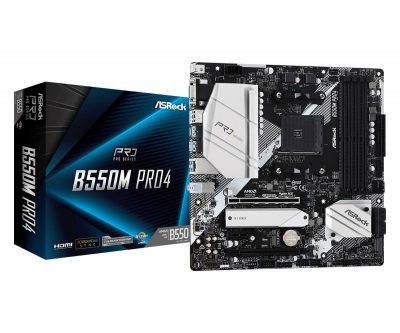  - Incom Group
 4710483931598 Płyta ASRock B550M Pro4/AMD B550/DDR4/SATA3/M.2/USB3.1/PCIe4.0/AM4/mATX