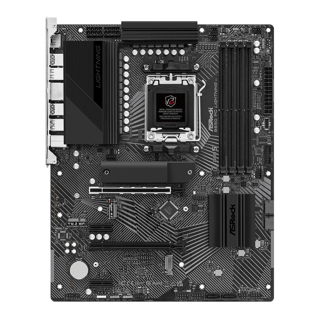 4710483940910 Płyta ASrock B650 PG Lightning /AMD B650/DDR5/SATA3/M.2/PCIe4.0/AM5/ATX  - Incom Group
