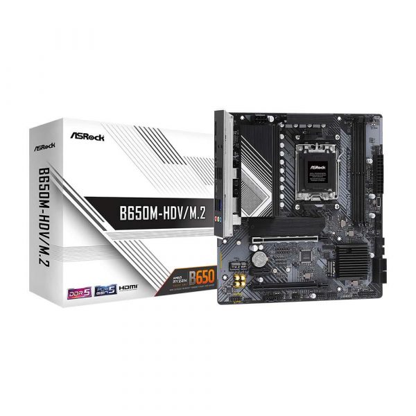  - Incom Group
 4710483942693 Płyta ASrock B650M-HDV/M.2 /AMD B650/DDR5/SATA3/M.2/USB3.1/PCIe4.0/AM5/mATX