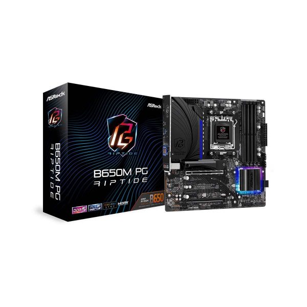  - Incom Group
 Płyta ASrock B650M PG RIPTIDE /AMD B650/DDR5/SATA3/M.2/USB3.1/PCIe4.0/AM5/mATX 4710483940835