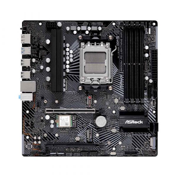  - Incom Group
 Płyta ASrock B650M PG LIGHTNING WIFI /AMD B650/DDR5/SATA3/M.2/USB3.2/WiFi/BT/PCIe4.0/AM5/mATX 4710483943812