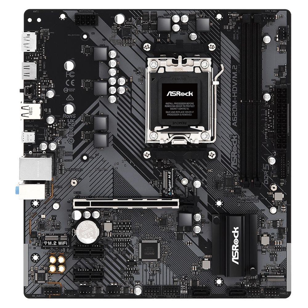 Płyta ASRock A620M-HDV/M.2 /AMD A620/DDR5/SATA3/M.2/USB3.1/PCIe4.0/AM5/mATX 4710483943041  - Incom Group
