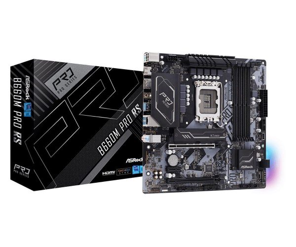 4710483936524 Płyta ASRock B660M PRO RS /B660/DDR4/SATA3/M.2/USB3.0/PCIe4.0/s.1700/mATX  - Incom Group
