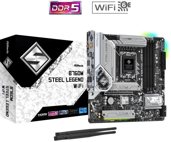  - Incom Group
 4710483941795 Płyta ASRock B760M STEEL LEGEND WIFI /B760/DDR5/SATA3/M.2/USB3.1/WiFi/BT/PCIe5.0/s.1700/mATX