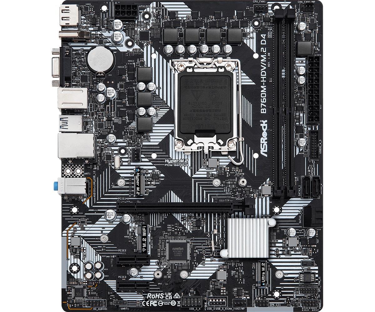  - Incom Group
 4710483942020 Płyta ASRock B760M-HDV/M.2 D4 /B760/DDR4/SATA3/M.2/USB3.1/PCIe5.0/s.1700/mATX