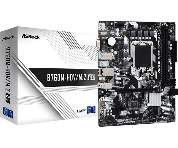  - Incom Group
 Płyta ASRock B760M-HDV/M.2 D4 /B760/DDR4/SATA3/M.2/USB3.1/PCIe5.0/s.1700/mATX 4710483942020