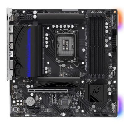 4710483942211 Płyta ASRock B760M PG Riptide /B760/DDR5/SATA3/M.2/USB3.0/PCIe4.0/s.1700/mATX  - Incom Group
