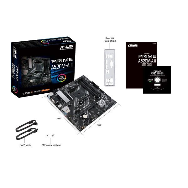 Płyta Asus PRIME A520M-A II /AMD A520/SATA3/M.2/USB3.1/PCIe3.0/AM4/mATX 4711081135364  - Incom Group
