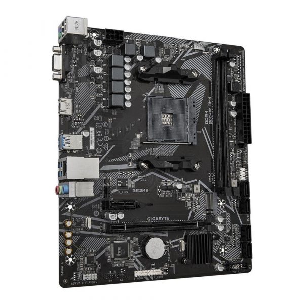 Płyta Gigabyte B450M K (rev. 2.0) /AMD B450/DDR4/SATA3/M.2/USB3.0/PCIe3.0/AM4/mATX 4719331849801  - Incom Group
