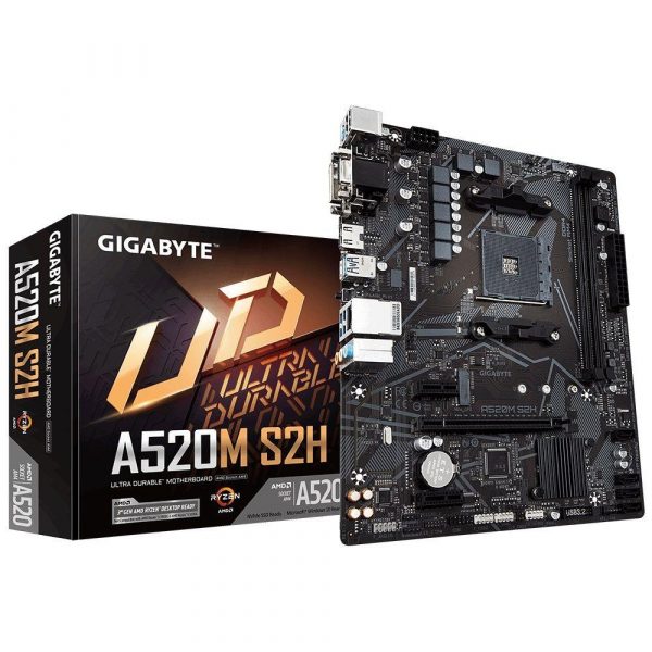 4719331809720  - Incom Group
 Płyta Gigabyte A520M S2H (rev. 1.0)/AMD A520M/DDR4/SATA3/M.2/USB3.0/PCIe3.0/AM4/mATX