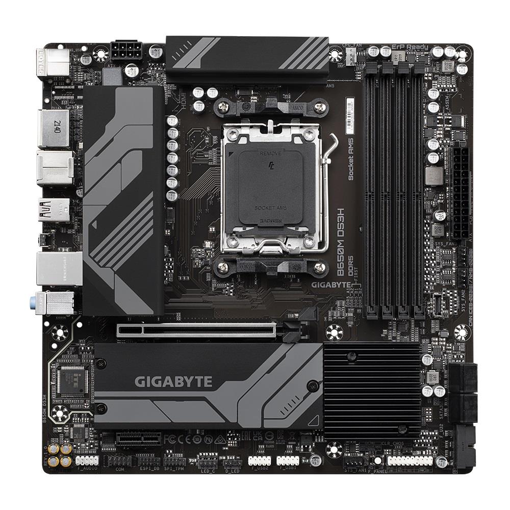 4719331849825  - Incom Group
 Płyta Gigabyte B650M DS3H /AMD B650/DDR5/SATA3/M.2/PCIe4.0/AM5/mATX