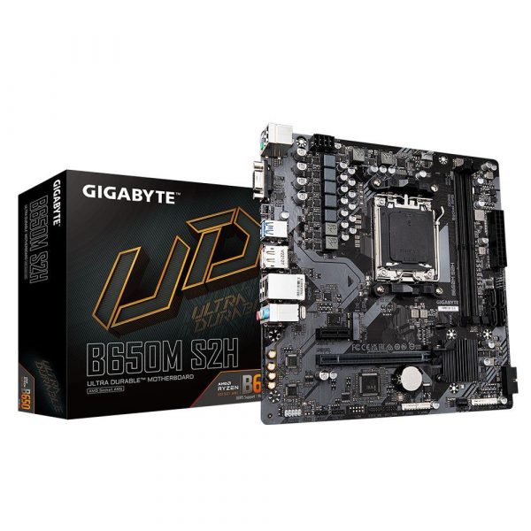 Płyta Gigabyte B650M S2H (rev. 1.0) /AMD B650/DDR5/SATA3/M.2/PCIe4.0/AM5/mATX  - Incom Group
 4719331856298