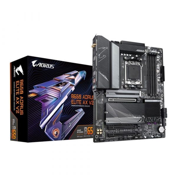 4719331859381 Płyta Gigabyte B650 AORUS ELITE AX V2 /AMD B650/DDR5/SATA3/M.2/USB3.2/WiFi/BT/PCIe4.0/AM5/ATX  - Incom Group
