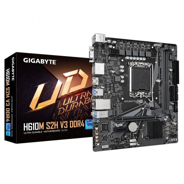 Płyta Gigabyte H610M S2H V3 DDR4 (rev. 1.0) /H610/DDR4/SATA3/M.2/USB3.0/PCIe4.0/s.1700/mATX  - Incom Group
 4719331859732