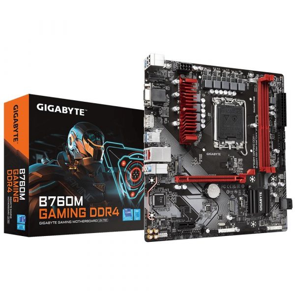 Płyta Gigabyte B760M GAMING DDR4 B760/DDR4/SATA3/M.1/USB3.2/PCIe4.0/s.1700/mATX 4719331851415  - Incom Group
