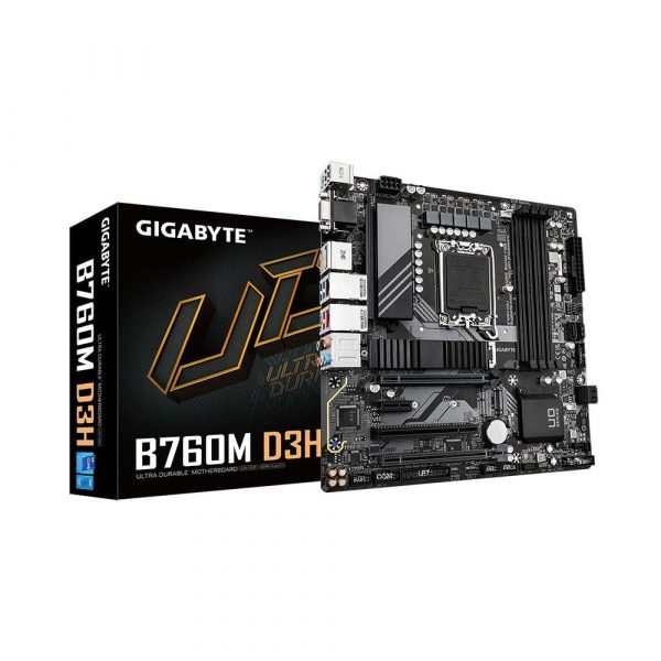 Płyta Gigabyte B760M D3H /B760/DDR5/SATA3/M.2/USB3.1/PCIe4.0/s.1700/mATX  - Incom Group
 