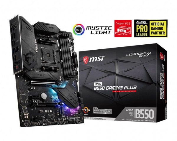 Płyta MSI MPG B550 GAMING PLUS /AMD B550/DDR4/SATA3/M.2/USB3.1/PCIe4.0/AM4/ATX  - Incom Group
 4719072731885