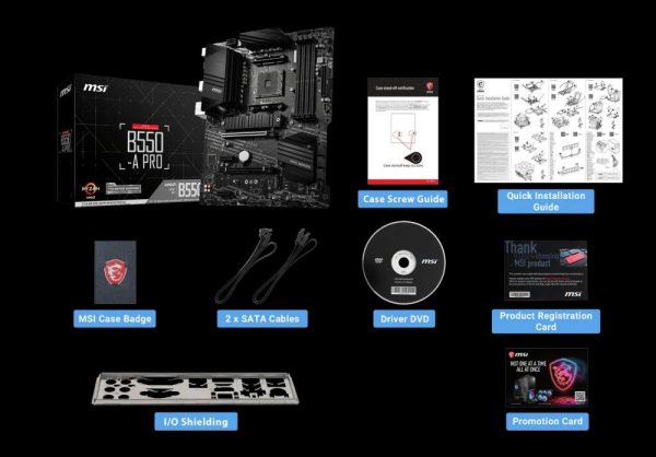 Płyta MSI B550-A PRO /AMD B550/DDR4/SATA3/M.2/USB3.1/PCIe4.0/AM4/ATX 4719072733667  - Incom Group
