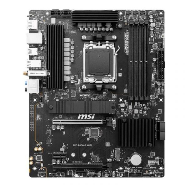 Płyta MSI PRO B650-S WIFI /AMD B650/DDR5/SATA3/M.2/USB3.2/WiFi/BT/PCIe4.0/AM5/ATX 4711377132862  - Incom Group
